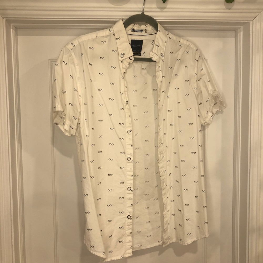 White button down